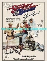 Smokey And The Bandit Signed 8x10 Rp Photo Burt Reynolds Fields Reed And Gleason - £14.38 GBP