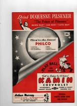 VINTAGE 1950 Pittsburgh Pirates St Louis Cardinals Scored Program Stan M... - £39.51 GBP