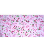  Pink Light weight Floral Cotton Fabric   - £3.98 GBP