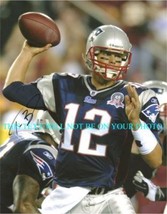Tom Brady Signed Autographed 8x10 Rp Photo New England Patriots Quarterback - £12.78 GBP