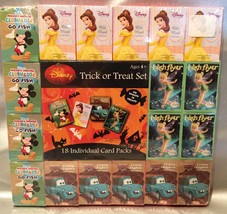 Disney TRICK OR TREAT CARDS - 18 Individual Card Games - HALLOWEEN Treat... - $25.94