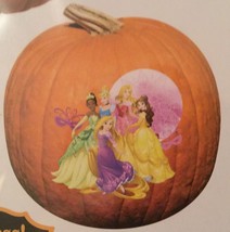 Disney Princess Halloween Pumpkin Tattoo Kit NEW No Mess, No Fuss Decorating - £3.96 GBP