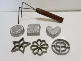 Vintage Nordic Ware Double Rosette and Timbale Iron w/ 6 Molds Original Box - $27.71