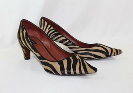 Marc Jacobs Women’s Pony Hair Calf Zebra Striped High Heel Pumps - 38 1/2 Euro - £102.86 GBP