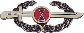 ARMY 7TH INFANTRY ORDER BAYONET 2&quot; BADGE PIN - $24.99