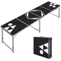 Outsunny 8ft Beer Pong Table: Foldable &amp; Adjustable - $129.99