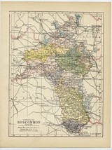 1902 Antique Map Of The County Of Roscommon / Ireland - £22.09 GBP