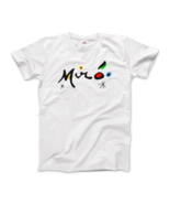 Joan Miro Colorful Signature Artwork T-Shirt - £17.17 GBP+