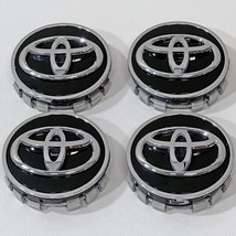 Toyota 2 1/2" Black Button Center Caps Fits Most Models # 42603-06150 SET/4 USED - £27.51 GBP