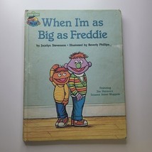 Sesame Street When I&#39;m As Big As Freddie Book Vintage 1980s Muppets Jim ... - $6.80