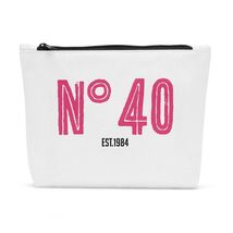 Sldpngo 40th Birthday Makeup Bag Cosmetic Pouch for Women - $65.65 MXN