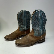 Tony Lama Mens Bison MADE IN USA Cowboy Western Boots 7955 size 8.5 D - £53.48 GBP