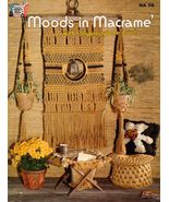 Moods In Macrame Plant Hangers Clock Mirror Magazine Rack Wall Hanging P... - £10.23 GBP