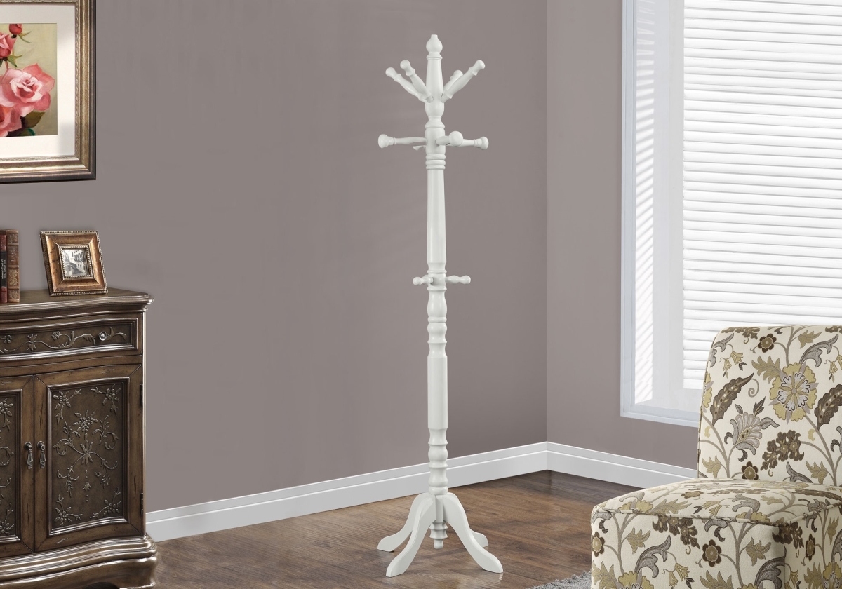 Primary image for HomeRoots 332677 73 in. Antique White Wood Traditional Style Coat Rack