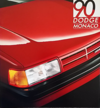 1990 Dodge MONACO sales brochure catalog US 90 ES LE - £4.71 GBP