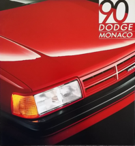 1990 Dodge MONACO sales brochure catalog US 90 ES LE - $133.25 MXN