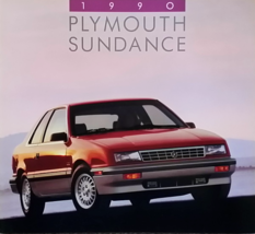 1990 Plymouth SUNDANCE sales brochure catalog US 90 RS Turbo - £4.71 GBP