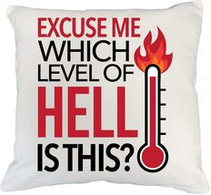 Excuse Me, Which Level Of Hell Is This? Funny Pillow Cover For Mom, Momm... - £19.73 GBP+