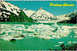 Postcard Alaska Anchorage Portage Glacier Kenai Peninsula Floating Ice 6 x 4 ins - £3.17 GBP