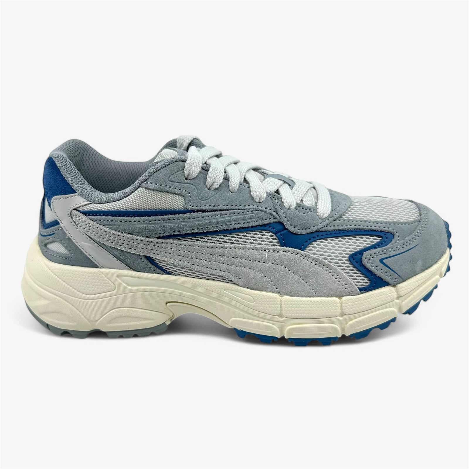 PUMA Teveris G Blue Horizon Feather Gray Mens Spikeless Golf Shoes - $47.95