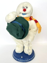 Gemmy Frosty The Snowman  18&quot; Animated Singing with Lighted Snowflakes - £30.34 GBP