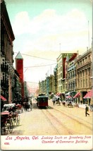 Vtg 1910s PCK Cartolina - Los Angeles Ca Broadway Ricerchi South Street Vista - £7.20 GBP