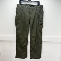 Duluth Trading Pants 14 Dry On The Fly Convertible Bootcut Green Hiking Roll Up - £22.42 GBP