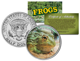 AFRICAN BULLFROG * Collectible Frogs * JFK Kennedy Half Dollar US Colori... - $231.03 MXN