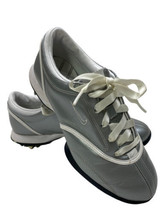 NIKE Women's Golf Shoes Silver/Gray Leather 335948-010 Size 7 US - £16.43 GBP