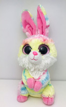 Ty Lollipop -Pastel Tie-Dyed Swirls Easter Rabbit 10” Beanie Boo Buddy! Retired - £21.26 GBP