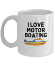 Coffee Mug Funny I Love Motor Boating Speedboats  - £11.90 GBP