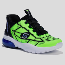 S Sport Skechers Kids Step-Ins Sneakers Florescent Green 3D Overlay Memo... - $378.23 MXN+