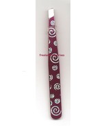 Tweezer Swirl Design Eyebrow Ergonomic Slanted Tip Hair Removal (New Old... - $12.03 CAD