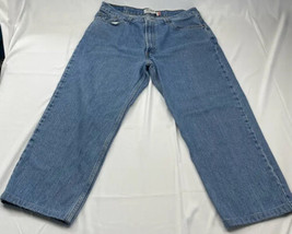 Levis Mens 550 Classic Straight Jeans Blue 5 Pocket Medium Wash Denim 40x25.5 - £14.23 GBP