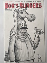 BOB&#39;S BURGERS #1 Blank Variant Sketch Cover Dynamite By Frank Forte Sketch Nm/M - £87.29 GBP