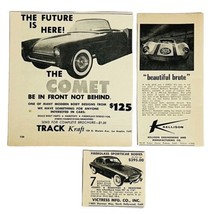 Vintage 1959 Fiberglass Bodies Print Ad Track Kraft Victress Mfg Kelliso... - $8.55