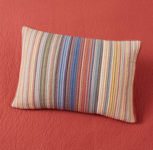 Martha Stewart Reversible Hillside Manor Yarn-Dye Cotton Standard Pillow... - £45.55 GBP