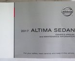 2017 Nissan Altima Sedan Owners Manual book [Unknown Binding] unknown au... - $29.40