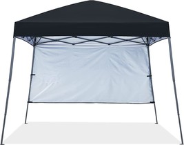 Abccanopy Stable Pop Up Beach Tent With Backpack Bag, 10 X 10 Ft Base / 8, Black - £109.50 GBP