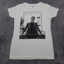 Panic at the Disco Shirt Womens M White Round Neck Short Sleeve Graphic Print - £20.25 GBP