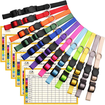 Puppy Collars for Litter Puppy ID Collars Whelping Supplies Soft Nylon Breakaway - £10.32 GBP