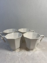 Nikko Fine China Japan Classic White Collection footed coffee/tea cup set of 4 - £9.69 GBP