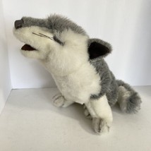 A&amp;A Plush Puppy Howling Husky Dog Wolf Coyote Stuffed Animal Plush Adora... - £19.63 GBP