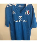 Mens Adidas Italia Italy F.I.R. Rugby Jersey Shirt Size XL - $34.64