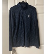 Under Armour Women’s Fitted Navy Herringbone 1/4 Zip Active Pullover Siz... - £17.36 GBP