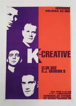 K-Creative – Original Concert Poster – Very Rare – Paradiso–Poster - 1992 - $237.73