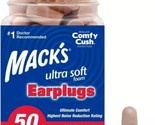 Mack&#39;S Ultra Soft Foam Earplugs, 50 Pair 33Db, Beige - Ear Plugs for Sleep - £14.22 GBP