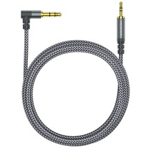 3.5Mm To 2.5Mm Aux Audio Cable (6.6Ft), 90 Degree Right Cord Compatible With Bos - £9.47 GBP