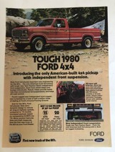 1980 Ford 4x4 Truck Vintage Print Ad pa6 - £6.19 GBP