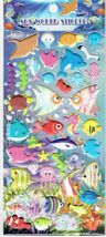 3D Fish Animal Shark Dolphin Arts Kindergarten Sticker Size 19x10 cm/7.5x4 inch - £3.98 GBP